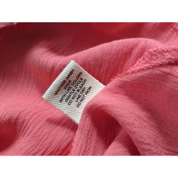 NWT Wishful Park Womens Asymmetrical Coral Tank Top Loose Fit, Size Med - Picture 10 of 11